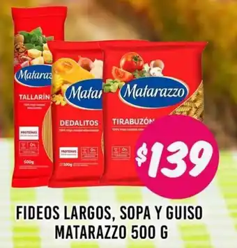 Supermercados Zeta Fideos Largos, Sopa y Guiso Matarazzo 500 G oferta