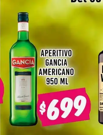 Supermercados Zeta Aperitivo Gancia Americano 950 ml oferta