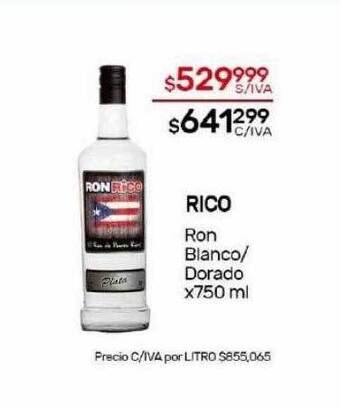 Nini Mayorista Rico ron blanco dorado oferta