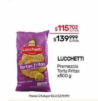 Nini Mayorista Lucchetti premezcla torta fritas oferta