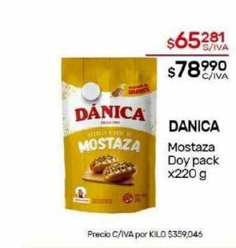 Nini Mayorista Danica mostaza doy pack oferta