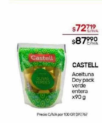 Nini Mayorista Castell aceituna doy pack verde entera oferta