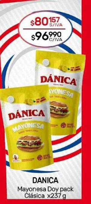 Nini Mayorista Danica mayonesa doy pack clasica oferta