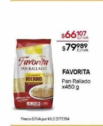 Nini Mayorista Favorita pan rallado oferta