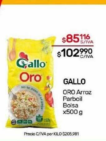 Nini Mayorista Gallo oro arroz parboil oferta