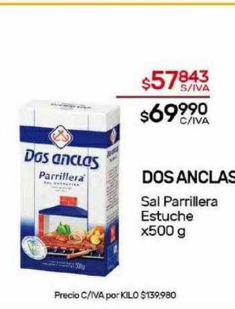 Nini Mayorista Dos anclas sal parrillera estuche oferta