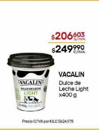 Nini Mayorista Vacalin dulce de leche light oferta