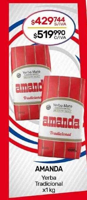 Nini Mayorista Amanda yerba tradicional oferta