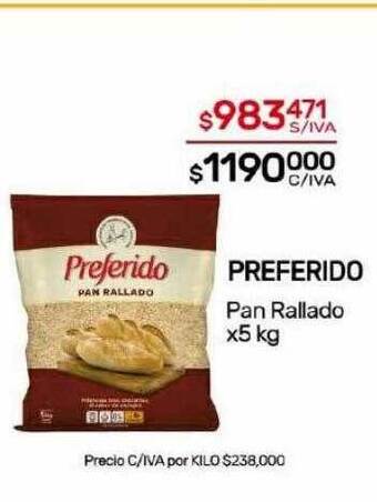 Nini Mayorista Preferido pan rallado oferta