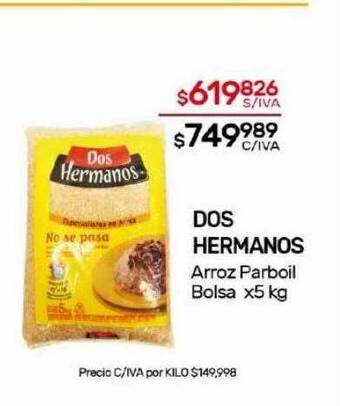 Nini Mayorista Dos hermanos arroz parboil oferta