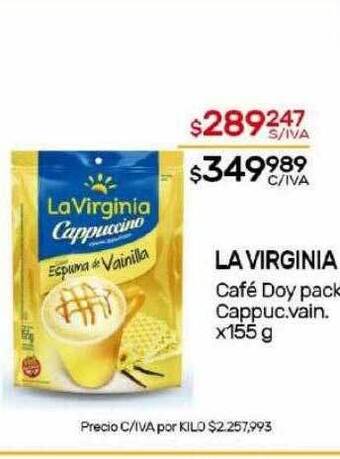 Nini Mayorista La virginia café doy pack cappuc vain oferta