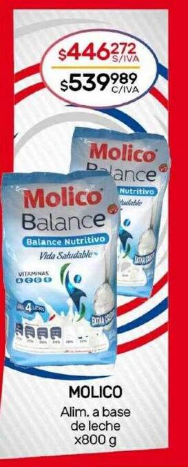 Nini Mayorista Molico alim a base de leche oferta