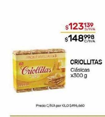 Nini Mayorista Criollitas clásicas oferta