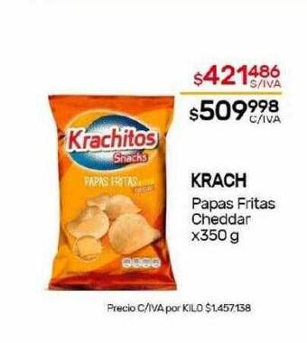 Nini Mayorista Krach papas fritas cheddar oferta