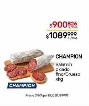 Nini Mayorista Champion salamin picado fino grueso oferta