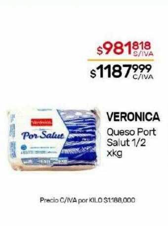 Nini Mayorista Veronica queso port salut 1 2 x kg oferta