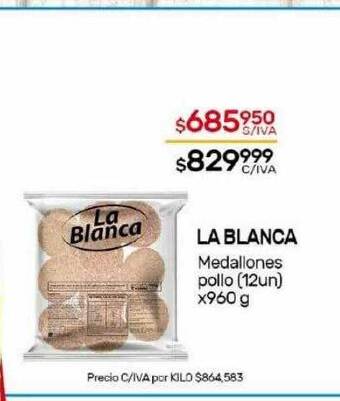 Nini Mayorista La blanca medallones pollo oferta