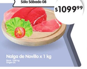 Supermercados Buenos Días Nalga De Novillo x 1 kg oferta