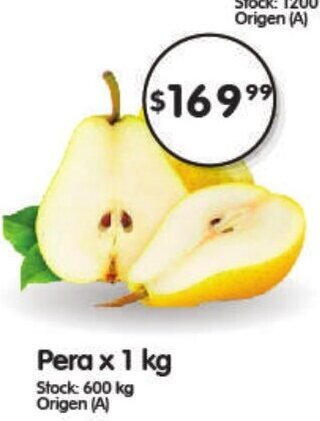 Supermercados Buenos Días Pera x 1 kg oferta