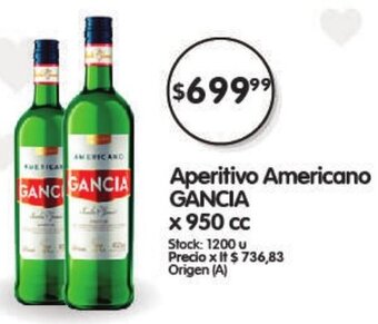 Supermercados Buenos Días Aperitivo Americano Gancia x 950cc oferta