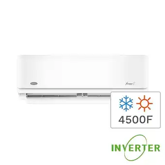 Frávega Aire acondicionado split inverter frio/calor carrier 4500f 5200w 53hva1801e oferta