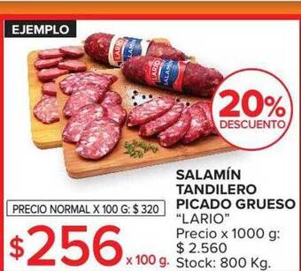 Carrefour Salamín tandilero picado grueso oferta