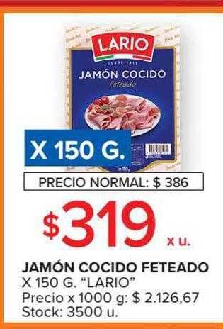 Carrefour Jamón cocido feteado oferta
