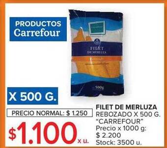 Carrefour Filet de merluza rebozado oferta