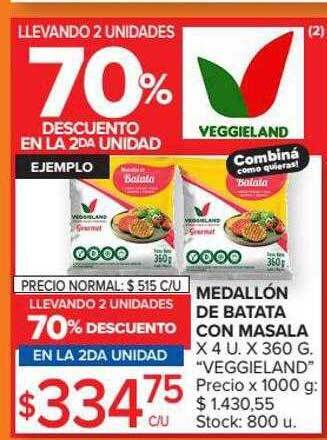Carrefour Medallón de batata con masala oferta
