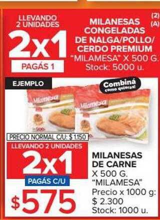 Carrefour Milanesas de carne oferta