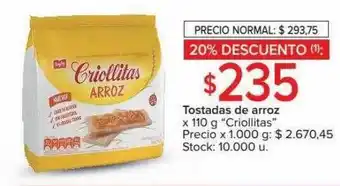 Carrefour Express Tostadas de arroz oferta