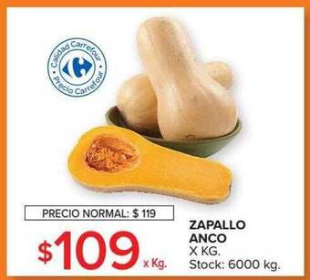 Carrefour Zapallo anco oferta