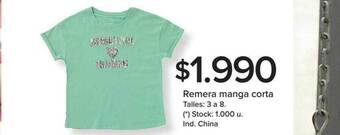 Carrefour Remera manga corta oferta