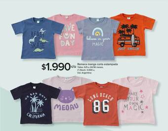 Carrefour Remera manga corta estampada oferta