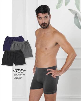 Carrefour Boxer liso algodón oferta