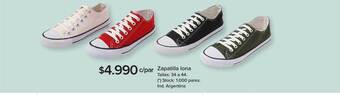 Carrefour Zapatilla lona oferta
