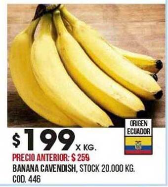 Coto Banana cavendish oferta