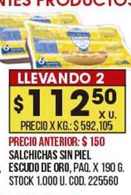 Coto Salchichas sin piel escudo de oro oferta