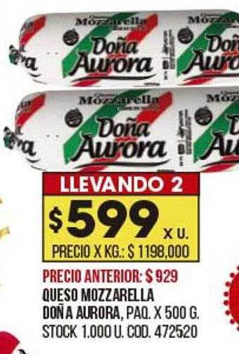 Coto Queso mozzarella doña aurora oferta