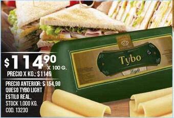 Coto Queso tybo light estilo real oferta