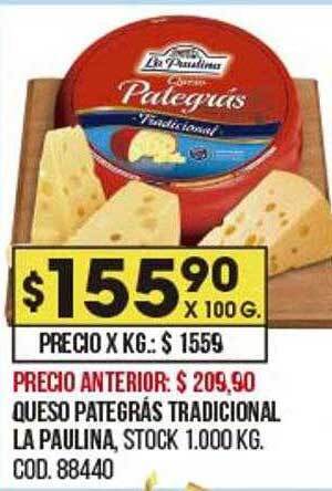 Coto Queso pategrás tradicional la paulina oferta