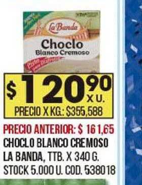 Coto Choclo blanco cremoso la banda oferta