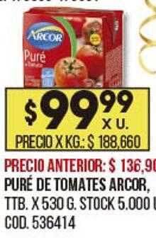 Coto Puré de tomates arcor oferta