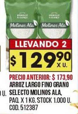 Coto Arroz largo fino grano selecto molinos ala oferta