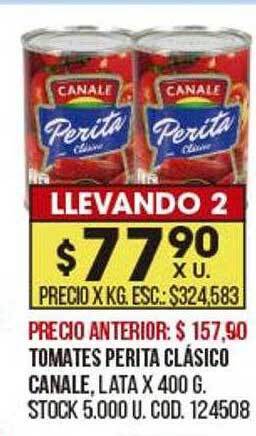 Coto Tomates perita clásico canale oferta