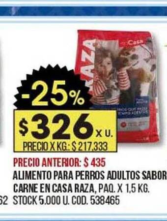 Coto Alimento para perros adultos sabor carne en casa raza oferta