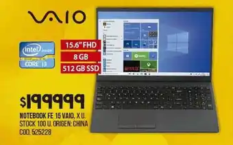 Coto Notebook fe 15 vaio oferta