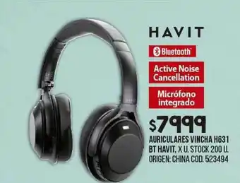Coto Auriculares vincha h631 bt havit oferta