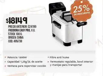 Coto Freidora easy pro 25% de descuento oferta