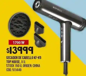 Coto Secador de cabello kf-k9 top house oferta